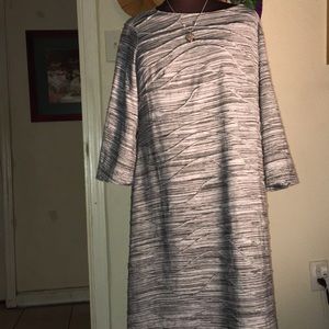 Stylish Grey /White Stylish AHAs 14 Shift Dress
